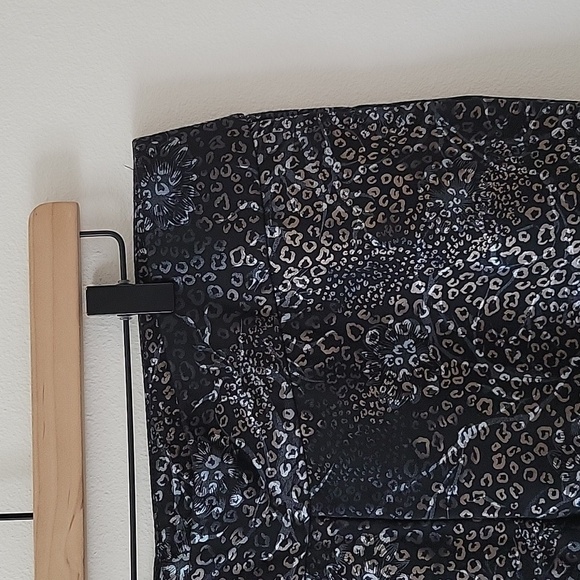 Soft Surroundings Black Mixed Print Pull-on Metallic Ponte Pants Size XL - Picture 3 of 7